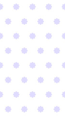 16:9 シンプルレトロ紫フラワーパターン⭐︎PNG