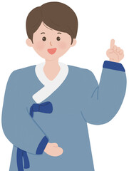 명절 한복 일러스트