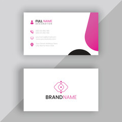 Free vector modern and clean business card template.