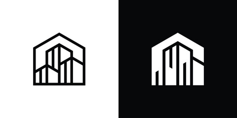 building logo design, architect, construction, minimalist logo design.