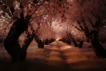 Stunning cherry blossom; enchanting, artistic. Superb. Generative AI