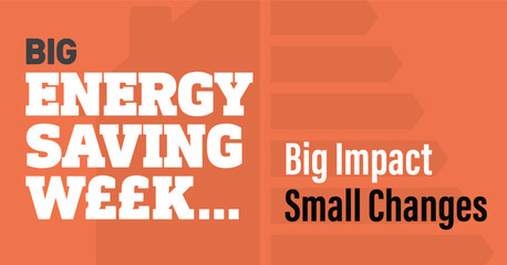 Big Energy Saving Week Banner. Observed in January each year.
