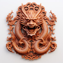 Fototapeta na wymiar Traditional Chinese Dragon statue