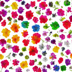 flowers. Abstract seamless pattern. AI generated.