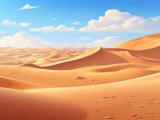 A raw image showcasing a stunning desert landscape with intricate sand dunes in v52 style.