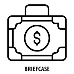 Briefcase, icon, Briefcase, Portfolio, Case, Bag, Business Case, Document Holder, Business Bag, Attache Case, Executive Case, Briefcase Icon