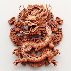 Obraz premium Traditional Chinese Dragon statue