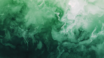 Abstract Marbled Green Textures, Fluid Art Patterns for Nature-Inspired Design, Artistic Background with Organic Lines and Swirls