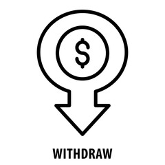 Withdraw, icon, Withdraw, Take Out, Cash Out, Extract Money, Pull Out, Retrieve Cash, Remove Funds, Withdrawal, Cash Retrieval, Extract Currency