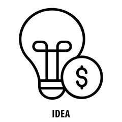 Idea, icon, Idea, Concept, Thought, Notion, Inspiration, Imagination, Insight, Innovation, Brainchild, Idea Icon