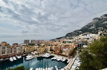 Vue de Monaco, principauté de Monaco