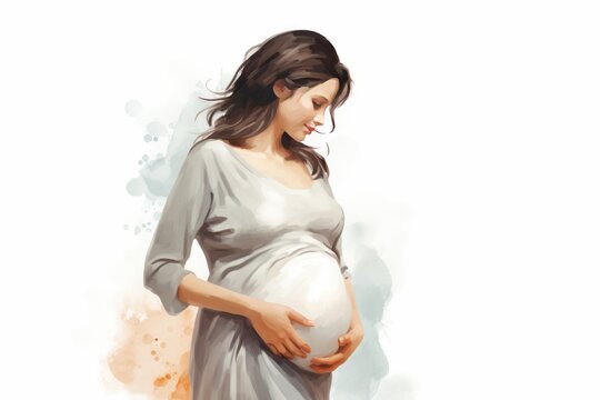 portrait of a pregnant woman 