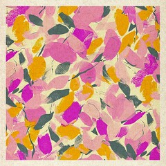 Vintage Abstract Canvas Art Print