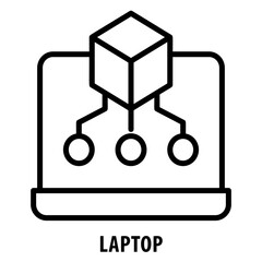 Laptop, icon, Laptop, Portable PC, Notebook, Computer, PC, Portable Computer, Laptop Computer, Mobile Computer, Laptop Device, Personal Computer