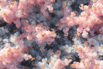 Fototapeta na wymiar Abstract Blossom: Pink Watercolor Grunge Wallpaper