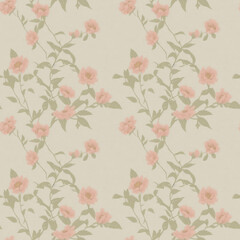 But Linen Floral Texture - generative ai, üretken yapay zeka