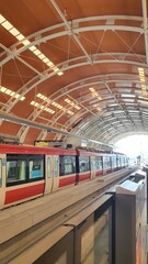 Jakarta, Indonesia – January 13, 2024: View of LRT Station Jakarta Dukuh Atas tunnel construction...