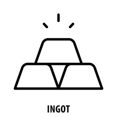 Ingot, icon, Ingot, Metal Bar, Bullion, Precious Metal, Ingot Icon, Gold Ingot, Silver Bar, Metal Ingot, Alloy Bar, Stack of Ingots