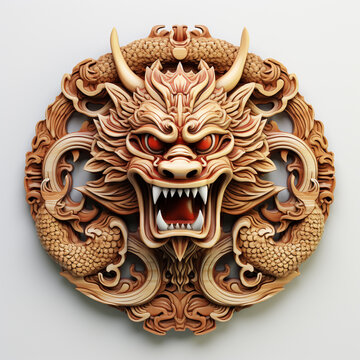 Traditional Chinese Dragon statue