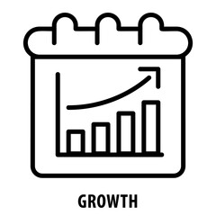 Growth, icon, Growth, Increase, Expansion, Growth Icon, Rising Trend, Upward Movement, Improvement, Development, Progress