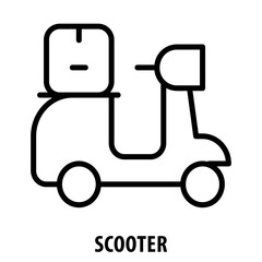 Scooter, icon, Scooter, Motor Scooter, Scooter Icon, Motorbike, Moped, Two Wheeler, Transportation, Scooter Symbol