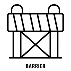 Barrier, icon, Barrier, Obstacle, Barrier Icon, Hurdle, Blockade, Impediment, Difficulty, Challenge, Barrier Symbol - obrazy, fototapety, plakaty