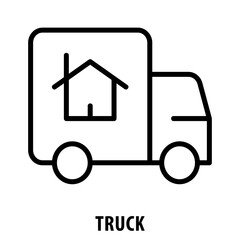 Truck, icon, Truck, Delivery Truck, Cargo Truck, Truck Icon, Transport, Freight, Transportation, Truck Symbol