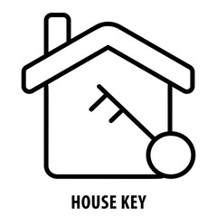 House Key, icon, House Key, Key with House, House Key Icon, Real Estate, Home Access, House Key Symbol