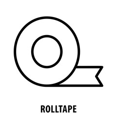 Rolltape, icon, Rolltape, Adhesive Tape, Rolltape Icon, Sticky Tape, Fixing, Attachment, Tape Symbol