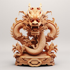 Fototapeta premium Traditional Chinese Dragon statue
