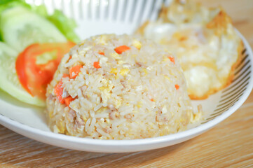 stir fried rice or fried rice with sunny side up egg