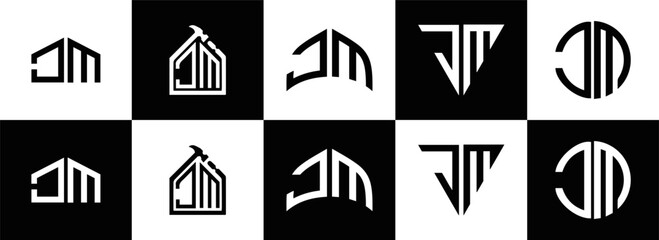 CM logo. C M design. White CM letter. CM, C M letter logo design. Initial letter CM linked circle uppercase monogram logo. C M letter logo vector design. CM letter logo design five style.	
