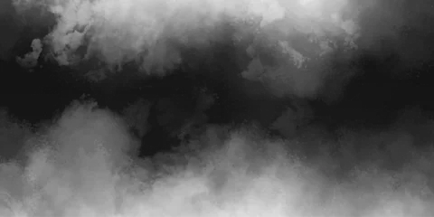 Foto op Plexiglas White Black smoke swirls reflection of neon cumulus clouds fog and smoke.realistic fog or mist fog effect,cloudscape atmosphere liquid smoke rising vector illustration smoke exploding transparent smok © vector queen