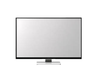 a computer monitor with a white screen