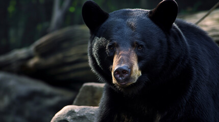 Urso negro - Papel de parede