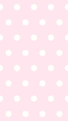 16:9 シンプルレトロピンクフラワー壁紙⭐︎