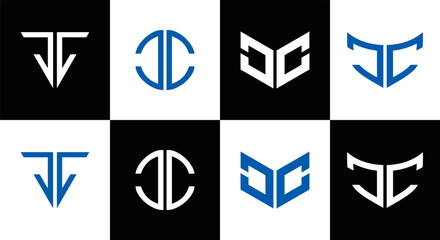 CC logo. C C design. White CC letter. CC, C C letter logo design. Initial letter CC linked circle uppercase monogram logo. C C letter logo vector design. CC letter logo design five style.	
