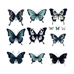 butterfly silhouette, butterfly svg, butterfly png, butterfly illustration, butterfly clipart, butterfly, insect, wing, nature, animal, fly, beauty, wings, swallowtail, yellow, vector, macro, summer, 