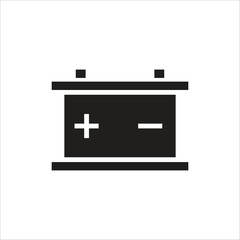 accu battery icon vector line template