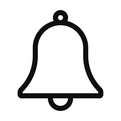Bell Notification Icon - Alert, Reminder Symbol Vector Graphics - obrazy, fototapety, plakaty