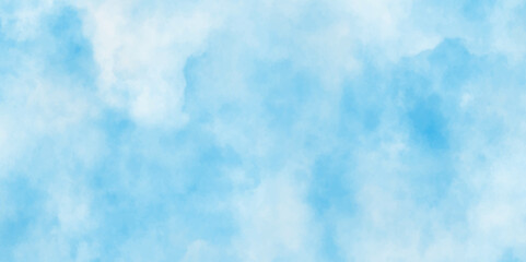 Blurry and cloudy blue sky background with clouds, cloudy light blue watercolor background with various natural clouds and smoke.digital illustration imitation of artificial stone,	