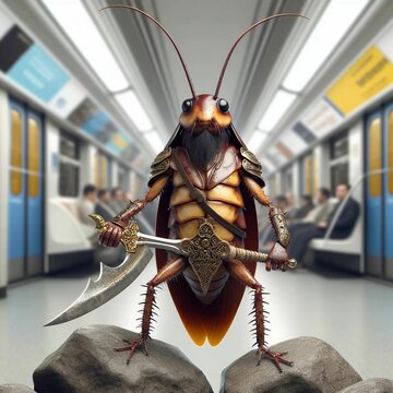 A Little Cockroach Warrior Metro