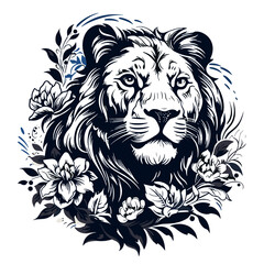 lion face, lion illustration, lion png, lion svg, lion vector, tiger, lion, vector, head, animal, tattoo, cat, wild, illustration, logo, face, design, mammal, art, tribal, feline, nature, black, drawi