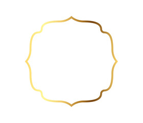 Realistic golden frame

