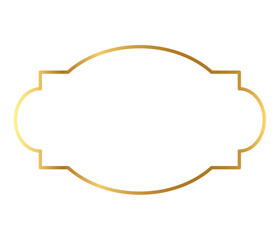 Realistic golden frame
