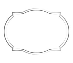 Realistic silver frame