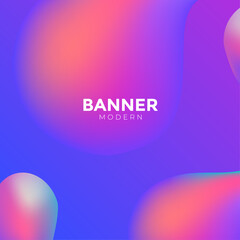 Color gradient background design. Abstract geometric background with pink and purple liquid, Colorful banner