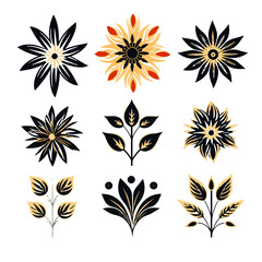 flower vector, flower silhouette, flower svg, flower png, herb png, herb silhouette, flower, pattern, vector, floral, seamless, illustration, design, flowers, set, spring, art, nature, wallpaper, deco