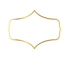 Realistic golden frame	