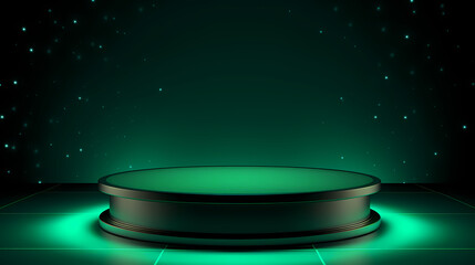 Podium, booth, stage, product background for product display, blank display